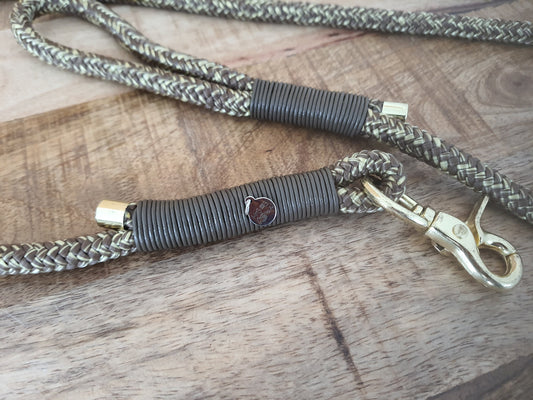 Hundeleine Tauleine "Goldie" 1,10m Länge mit Handschlaufe