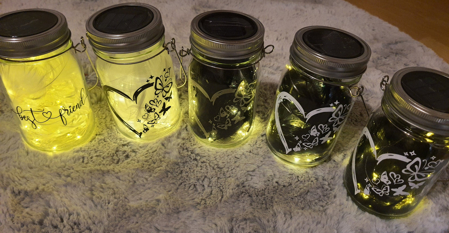 Solarlampen personalisiert, Liebe, Freundschaft, Geschenk