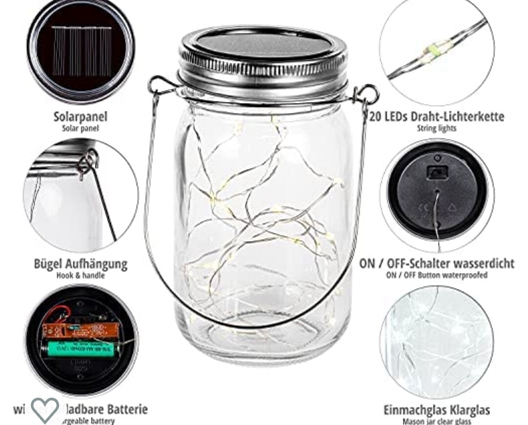 Solarlampen personalisiert, Liebe, Freundschaft, Geschenk