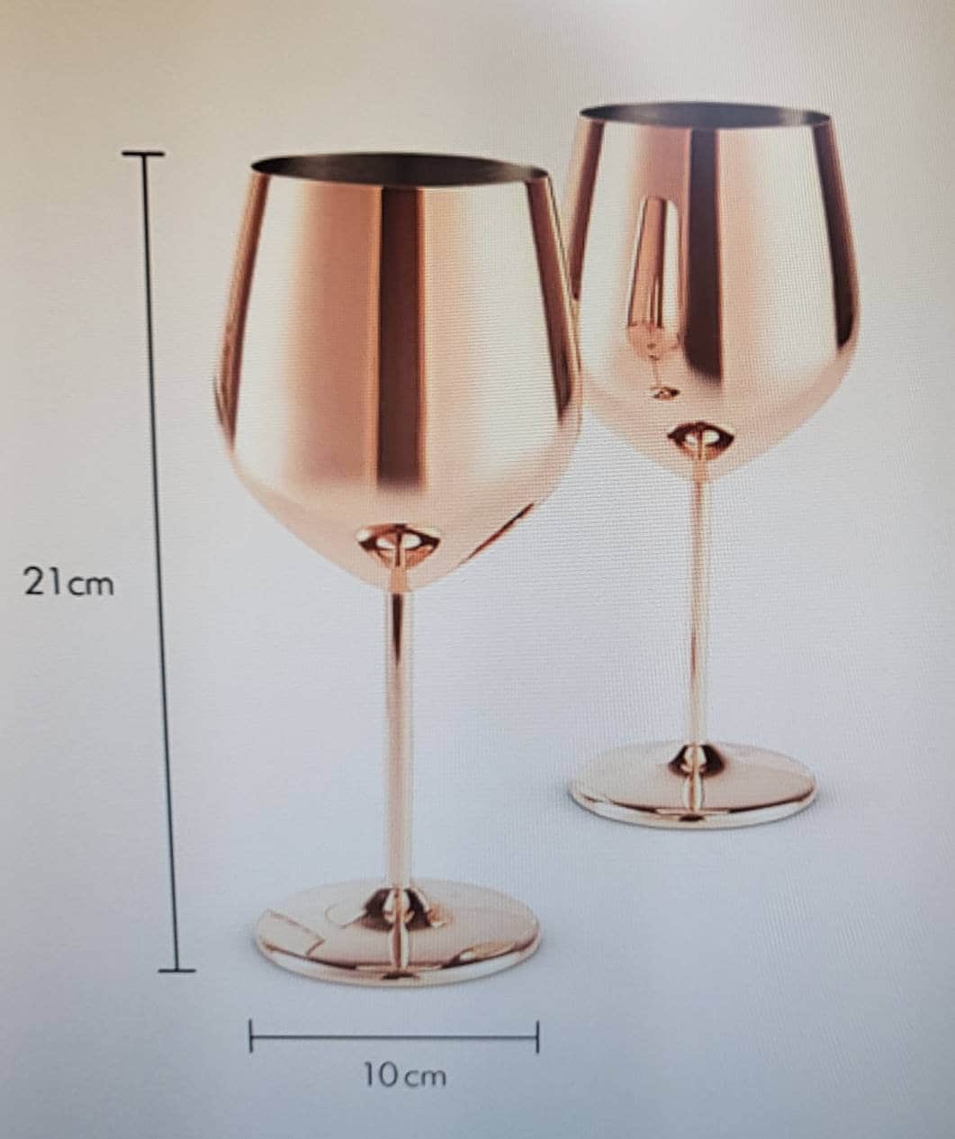 Personalisiertes, bruchsicheres Weinglas aus Edelstahl in rosegold kupfer mit Wunschtext oder Wunschmotiv