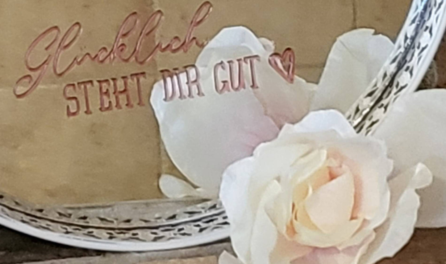 Spiegelaufkleber; Motivation, Statement, individuell personalisierbar
