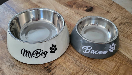 Hundenapf, Katzennapf, Fressnapf personalisiert mit Namen und Wunschmotiv