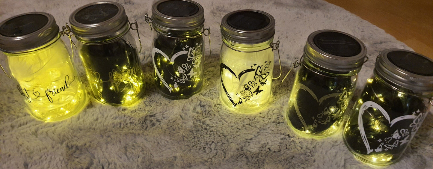 Solarlampen personalisiert, Liebe, Freundschaft, Geschenk