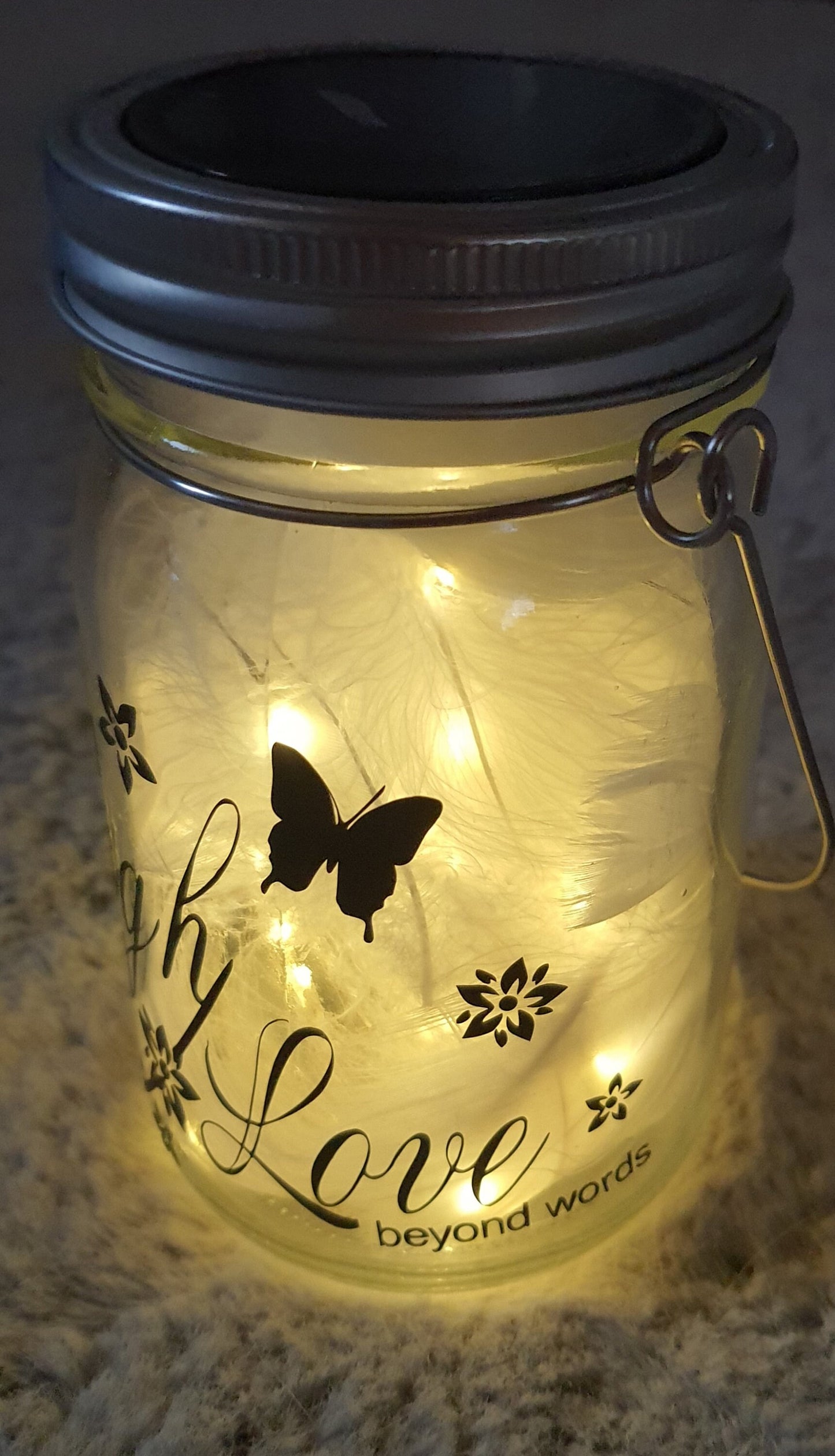 Solarlampen personalisiert, Liebe, Freundschaft, Geschenk