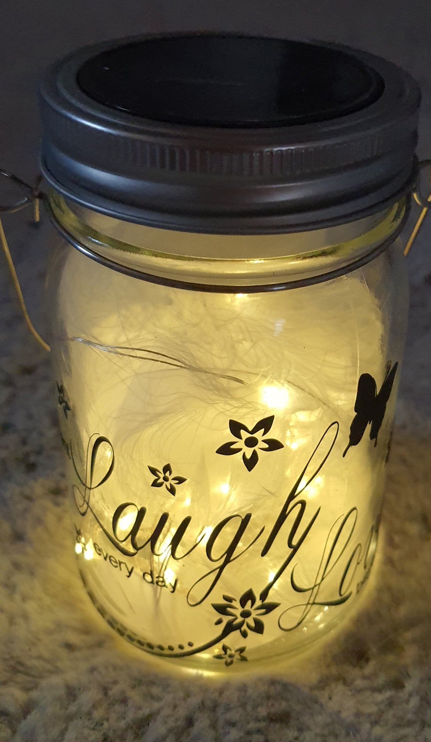Solarlampen personalisiert, Liebe, Freundschaft, Geschenk