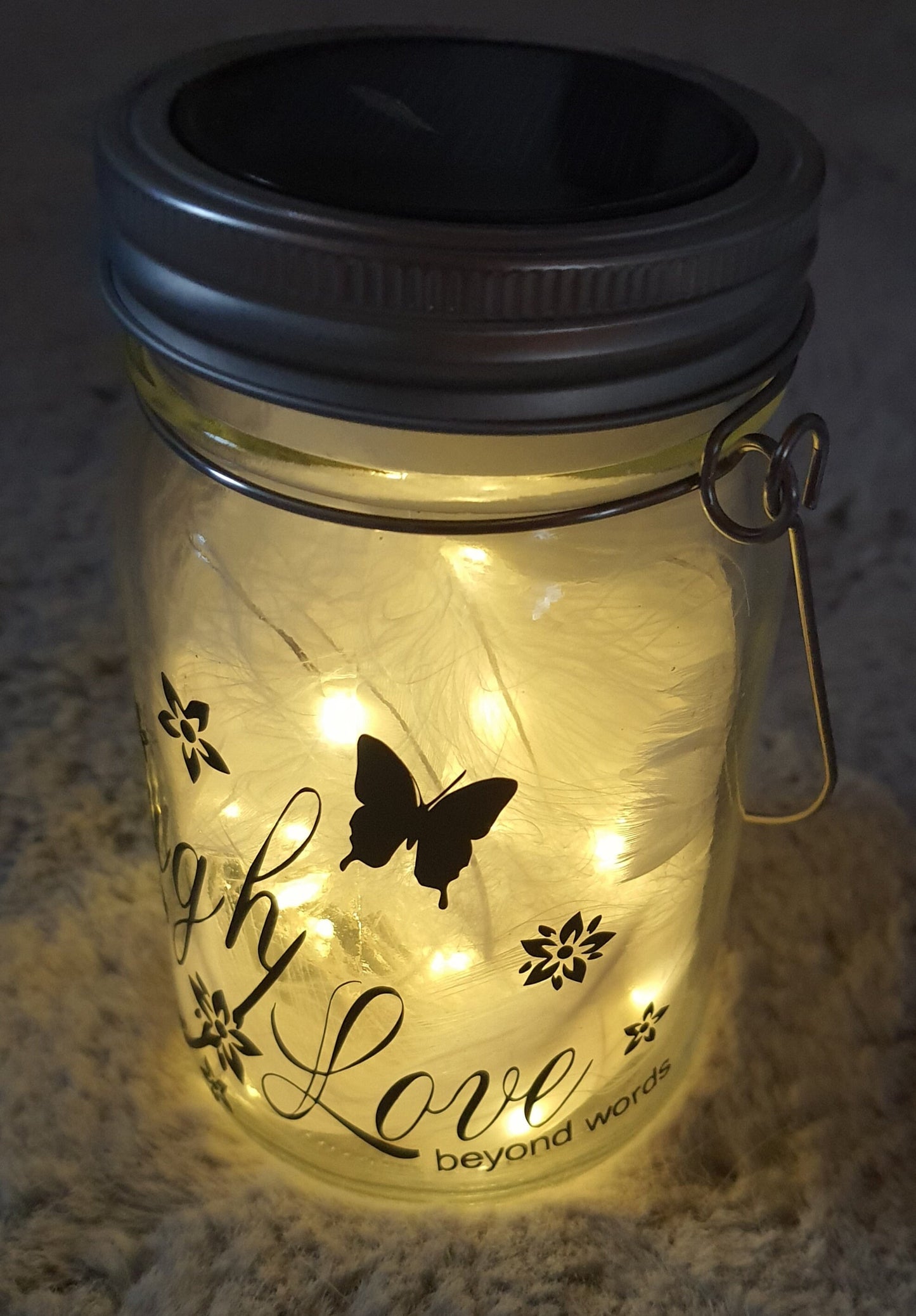 Solarlampen personalisiert, Liebe, Freundschaft, Geschenk